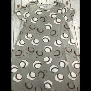 HTF Lularoe Baseball Carly Size Large EUC